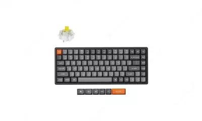 Клавиатура механическая Keychron K2 MAX 84Key, K super Banana, WL/BT/USB-A, QMK, EN/RU/UZ, RGB, черный K2M-B4-UZ