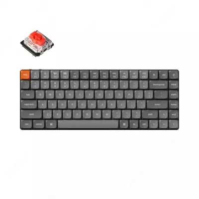 Клавиатура механическая Keychron K2 MAX 84Key, K super Red, WL/BT/USB-A, QMK, EN/RU/UZ, RGB, черный K2M-C1-UZ