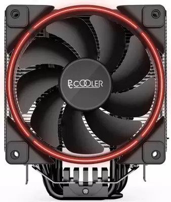 CPU sovutgichi (havo) "PCCooler" GI-X6, qizil, PWM, 160W, 120 mm (Mahsulot raqami 0969)