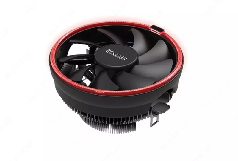 CPU sovutgichi (havo) "PCCooler" E126M qizil (mahsulot raqami 0977)