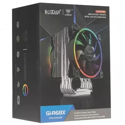 Кулер для процессора (воздушный) "PCCooler" GI-R68X | RGB | PWM | 300w | 120 мм (Арт. - 0958)