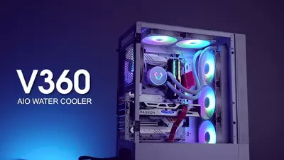 Система жидкостного охлаждения процессора "Huntkey" Elexir V360, LGA1700, White (Арт. - 09274)