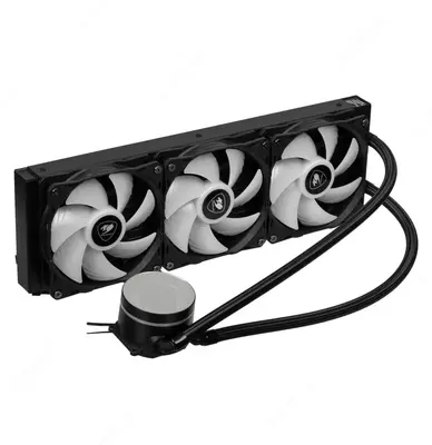 Cougar Poseidon Elite suyuq protsessor sovutish tizimi, ARGB 360, qora, HD LCD (mahsulot raqami 09358)