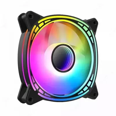 Корпусной вентилятор "Huntkey" Fan GX120, ARGB, Black (Арт. - 09365)