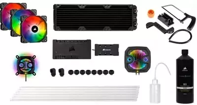 Система жидкостного охлаждения процессора (Custom Cooling) "Corsair" Hydro X Series XH303i, RGB PRO, Black (Арт. - 09175)