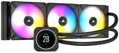 Corsair iCUE H170i ELITE suyuq protsessor sovutish tizimi, LCD XT, 420 mm, LGA1700, qora (Mahsulot raqami 09221)