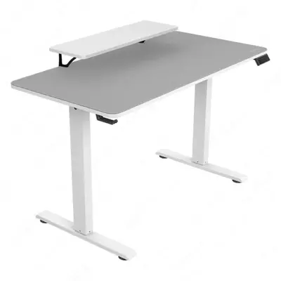 Игровой компьютерный стол (электропривод) "Cougar" E-Star 120, White EU (Арт. - 46201)