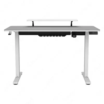 Игровой компьютерный стол (электропривод) "Cougar" E-Star 120, White EU (Арт. - 46201)