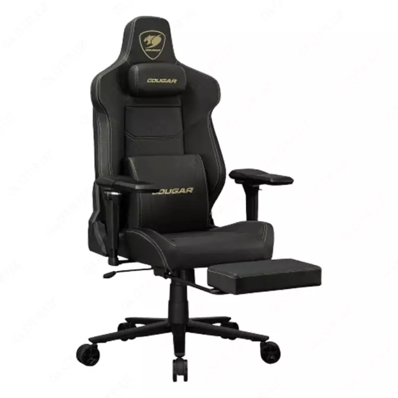 "Cougar" o'yin kompyuter kreslosi Armor EVO M Gold (Art. - 46158) Qora/oltin rang