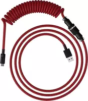   Cabel Type-A/Type-C Keychron Premium Coiled Aviator Cable-Straight Red