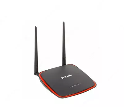 Точка доступа (Wi-Fi роутер) "Tenda" AP4, 2 антенны (Арт. - 17213) Черный/красный