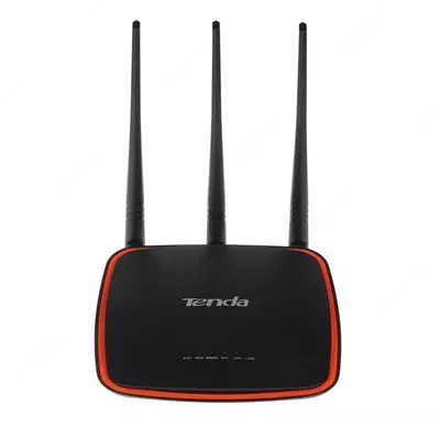 Точка доступа (Wi-Fi роутер) "Tenda" AP5, 3 антенны (Арт. - 17214) Черный/красный