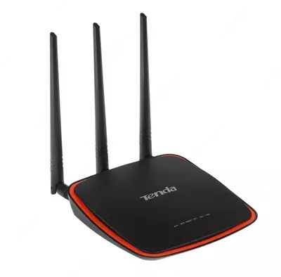 Точка доступа (Wi-Fi роутер) "Tenda" AP5, 3 антенны (Арт. - 17214) Черный/красный