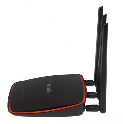 Точка доступа (Wi-Fi роутер) "Tenda" AP5, 3 антенны (Арт. - 17214) Черный/красный
