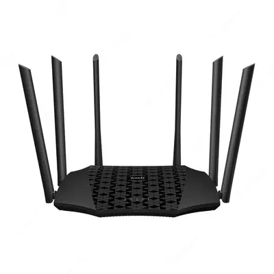 Двухдиапазонный Wi-Fi роутер (гигабитный) "Tenda" AC21, 6 антенн (Арт. - 17375) Черный