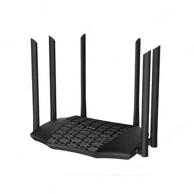Двухдиапазонный Wi-Fi роутер (гигабитный) "Tenda" AC21, 6 антенн (Арт. - 17375) Черный