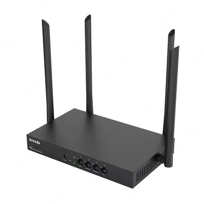Tenda W15E ikki diapazonli router (Megabit), 4 ta antennaga ega (mahsulot raqami 17185) Qora
