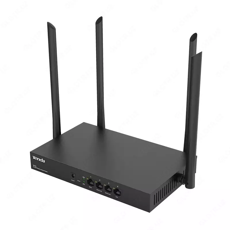Tenda W15E ikki diapazonli router (Megabit), 4 ta antennaga ega (mahsulot raqami 17185) Qora