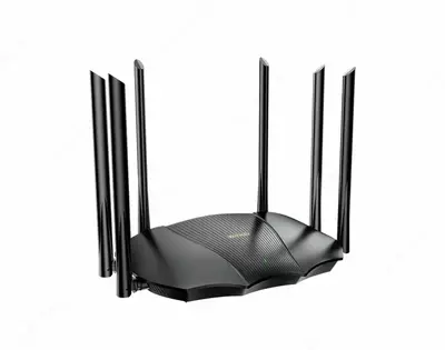 Двухдиапазонный маршрутизатор (гигабитный) "Tenda" TX3000 Pro, 6 антенн (Арт. - 17633) Черный