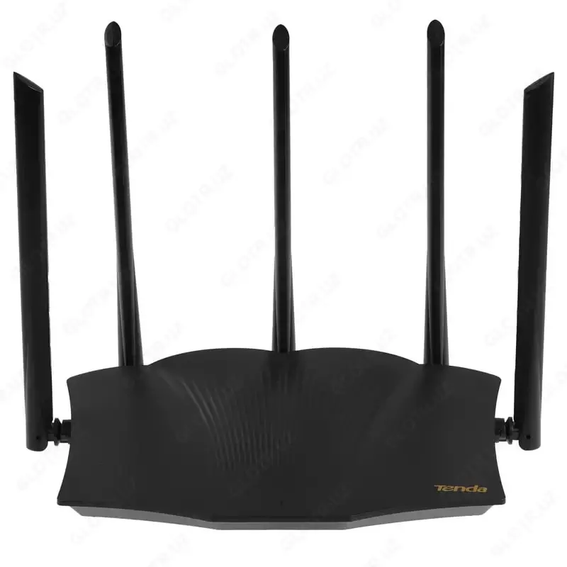 Tenda TX12 Pro 5 ta antennali ikki diapazonli gigabitli router (mahsulot raqami 17634) Qora