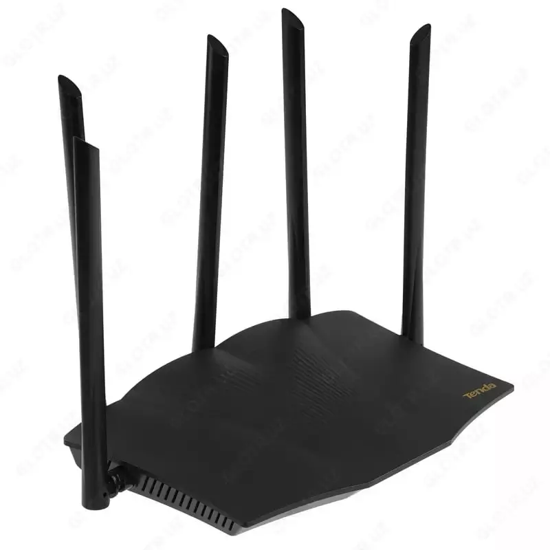 Tenda TX12 Pro 5 ta antennali ikki diapazonli gigabitli router (mahsulot raqami 17634) Qora