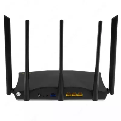 Tenda TX12 Pro 5 ta antennali ikki diapazonli gigabitli router (mahsulot raqami 17634) Qora