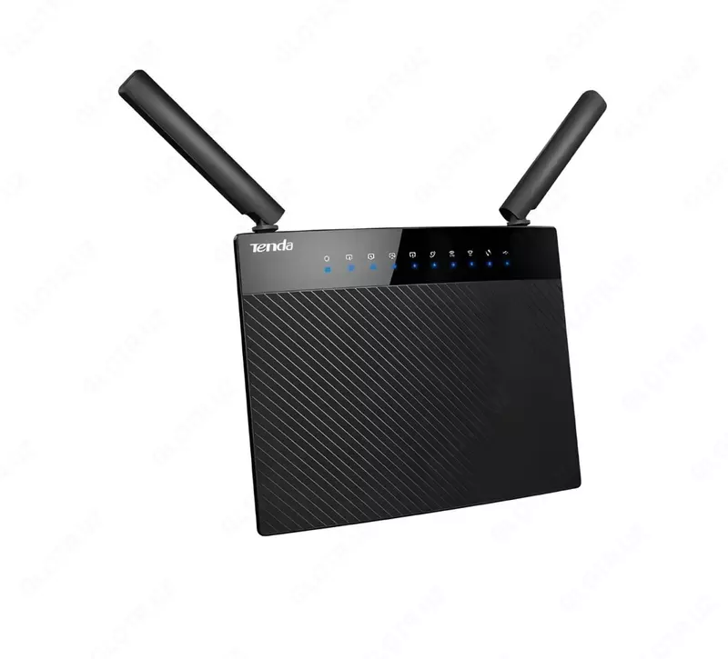 Tenda AC9 Ethernet Wi-Fi Router 2 ta antennaga ega (Mahsulot raqami 17153) Qora