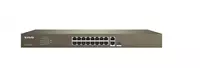 Tenda TEF1218P 16-Portli PoE Switch (Boshqarilmaydigan) 2 ta SFP 10/100/1000 Mbit/s (Qism raqami 17139)