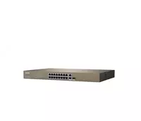  Tenda TEF1218P 16-Portli PoE Switch (Boshqarilmaydigan) 2 ta SFP 10/100/1000 Mbit/s (Qism raqami 17139) - 
