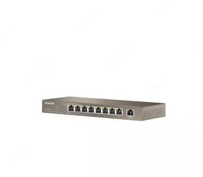 Коммутатор (неуправляемый) "Tenda" TEG1009P-EI, 8-Port, PoE; 1-Port 10/100/1000 Мбит/с (Арт. - 17013)