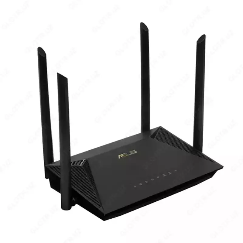 Wi-Fi router "ASUS RT-AX1800U, 4 ta antenna, 90IG06P0-MO3520 (17539-modda) Qora