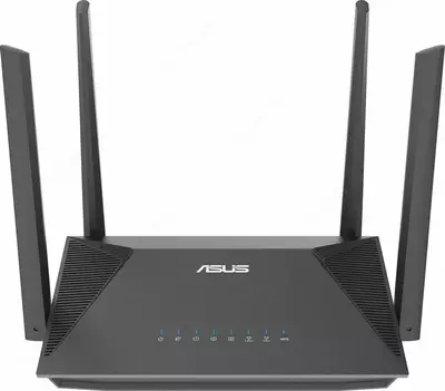 ASUS RT-AX52 Wi-Fi Router 4 ta antennaga ega (Mahsulot raqami 17559) Qora