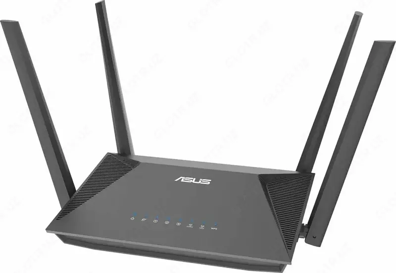 ASUS RT-AX52 Wi-Fi Router 4 ta antennaga ega (Mahsulot raqami 17559) Qora