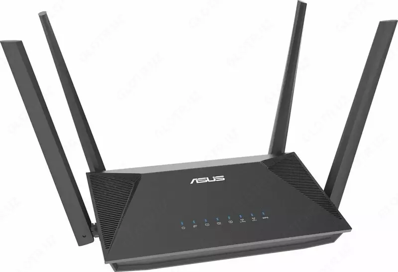 ASUS RT-AX52 Wi-Fi Router 4 ta antennaga ega (Mahsulot raqami 17559) Qora