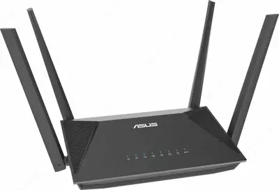 ASUS RT-AX52 Wi-Fi Router 4 ta antennaga ega (Mahsulot raqami 17559) Qora