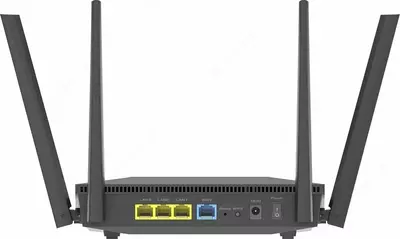 ASUS RT-AX52 Wi-Fi Router 4 ta antennaga ega (Mahsulot raqami 17559) Qora