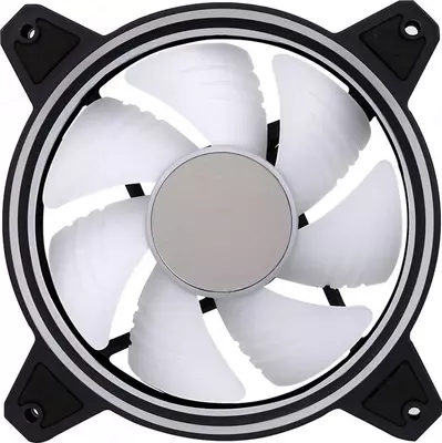 Корпусной вентилятор 2E GAMING AIR COOL (ACF120PA-ARGB ), 120мм, 2510-4pin + 5V 3pin RGB, белые лопасти, черная рамка