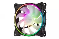  Корпусной вентилятор 2E GAMING AIR COOL (ACF120PA-ARGB )  120мм  2510-4pin + 5V 3pin RGB  белые лопасти  черная рамка - 
