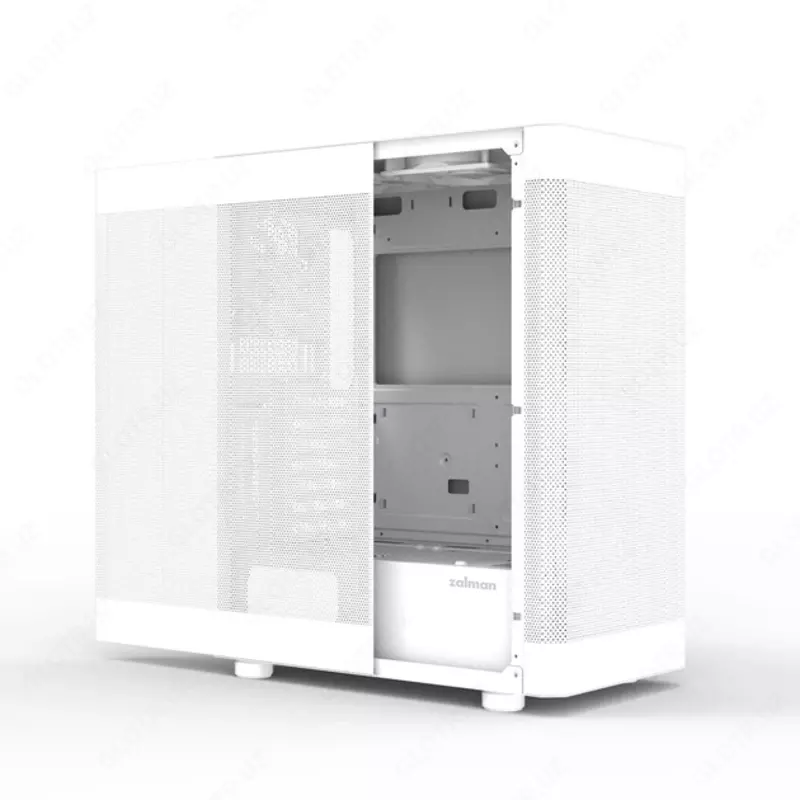 Корпус Zalman I4 без БП 2xUSB3.0, 1xUSB2.0 6x120мм white LED VGA 320мм LCS ready Mesh Side/Front Panel ATX белый,I4WHITE