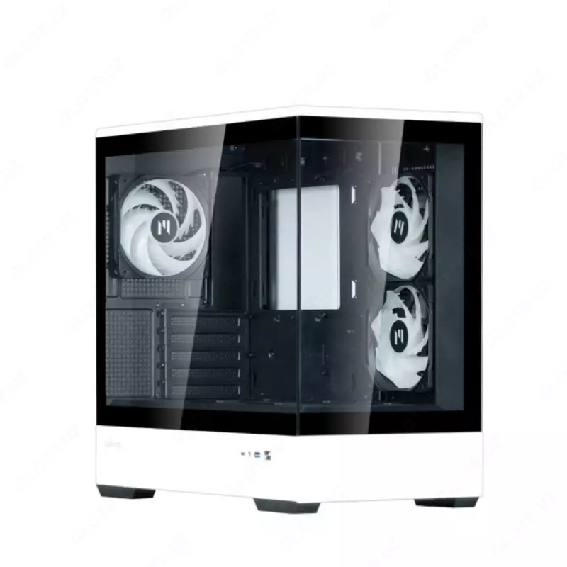 Корпус Zalman P30 без БП, 1xUSB3.0, 1xUSBType-C, 3x120мм ARGB, VGA 420мм, LCS ready, TG Side Panel, mATX, чёрный/белый,P30BW