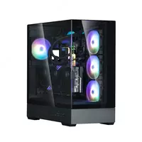 Корпус Zalman P40 Prism без БП  2xUSB3.0  1xUSBType-C  1x120мм ARGB  VGA ___мм  LCS ready  TG 3x Panels  ATX  чёрный P40PRISMBLACK