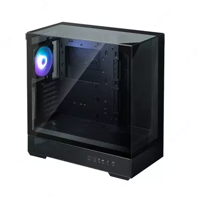 Корпус Zalman P40 Prism без БП, 2xUSB3.0, 1xUSBType-C, 1x120мм ARGB, VGA ___мм, LCS ready, TG 3x Panels, ATX, чёрный,P40PRISMBLACK