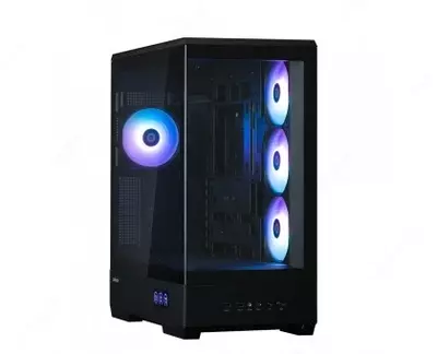 Корпус Zalman P50 DS без БП, 2xUSB3.0, 1xUSBType-C, 4x120мм ARGB, VGA 435мм, LCS ready, TG Side Panel, ATX, чёрный,P50DSBLACK