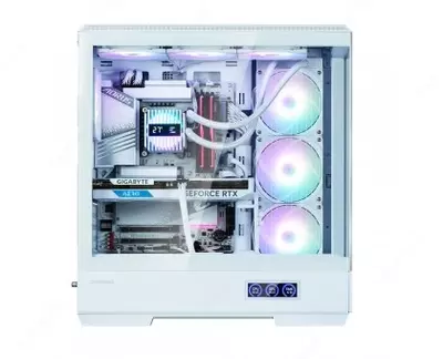 Корпус Zalman P50 DS без БП, 2xUSB3.0, 1xUSBType-C, 4x120мм ARGB, VGA 435мм, LCS ready, TG Side Panel, ATX, белый,P50DSWHITE