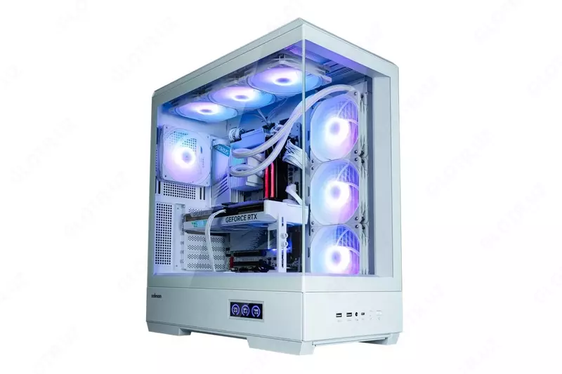 Корпус Zalman P50 DS без БП, 2xUSB3.0, 1xUSBType-C, 4x120мм ARGB, VGA 435мм, LCS ready, TG Side Panel, ATX, белый,P50DSWHITE
