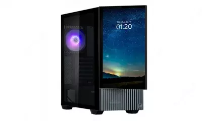 Корпус Zalman Z10 DS, без БП, 2xUSB3.0, 1хUSB Type-C, 2х120мм, 1x120мм ARGB, TG Side Panel, ATX, Monitor, чёрный,Z10DSBLACK