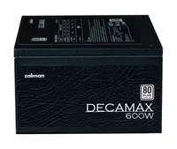 Блок питания Zalman Decamax (600W) 85%  80 Plus  120мм  1xMB 24pin(20+4)  1xCPU 8pin(4+4)  3xMolex  6xSATA  2xPCIe 8pin(6+2) ZM600-LX3