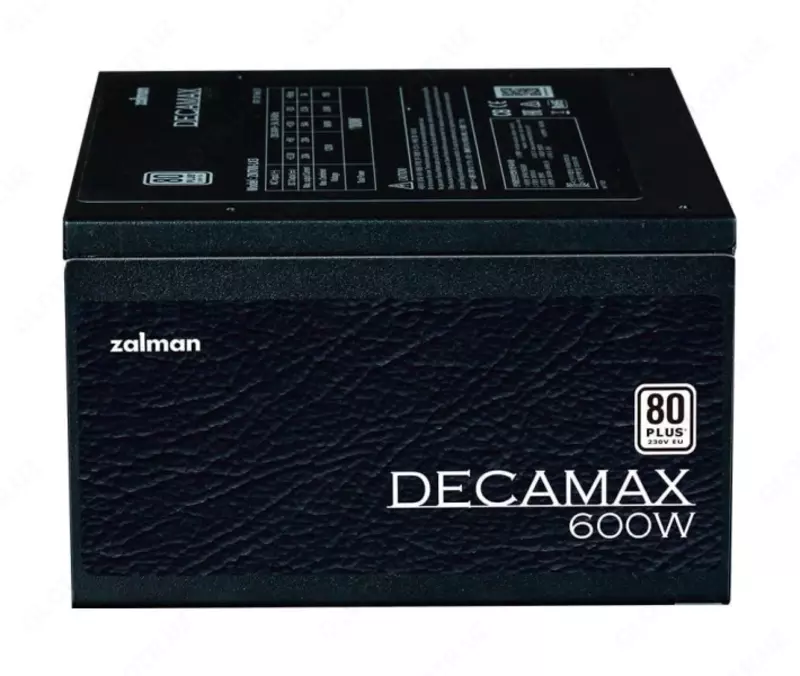 Блок питания Zalman Decamax (600W) 85%, 80 Plus, 120мм, 1xMB 24pin(20+4), 1xCPU 8pin(4+4), 3xMolex, 6xSATA, 2xPCIe 8pin(6+2),ZM600-LX3