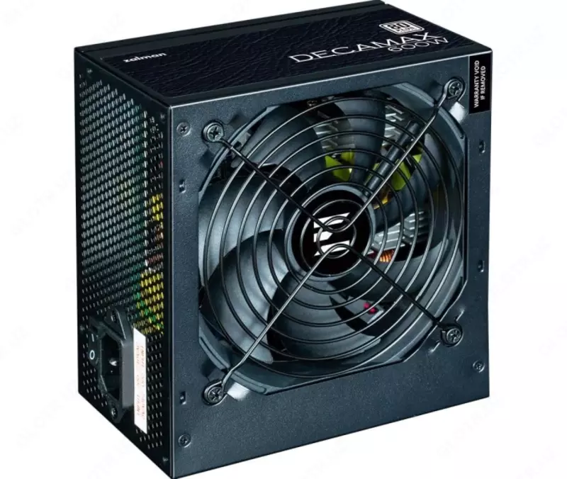 Блок питания Zalman Decamax (600W) 85%, 80 Plus, 120мм, 1xMB 24pin(20+4), 1xCPU 8pin(4+4), 3xMolex, 6xSATA, 2xPCIe 8pin(6+2),ZM600-LX3