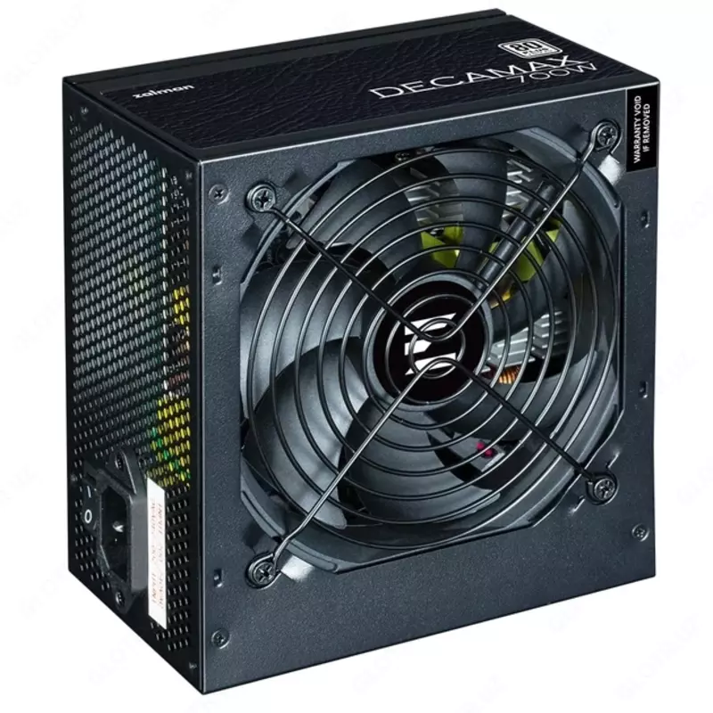Блок питания Zalman Decamax (700W) 85%, 80 Plus, 120мм, 1xMB 24pin(20+4), 1xCPU 8(4+4)+4pin, 3xMolex, 6xSATA, 4xPCIe 8pin(6+2),ZM700-LX3